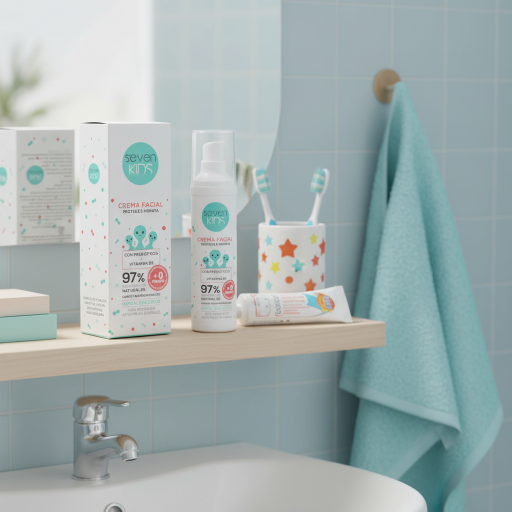 Crema facial SEVEN KIDS protege e hidrata 50 ml