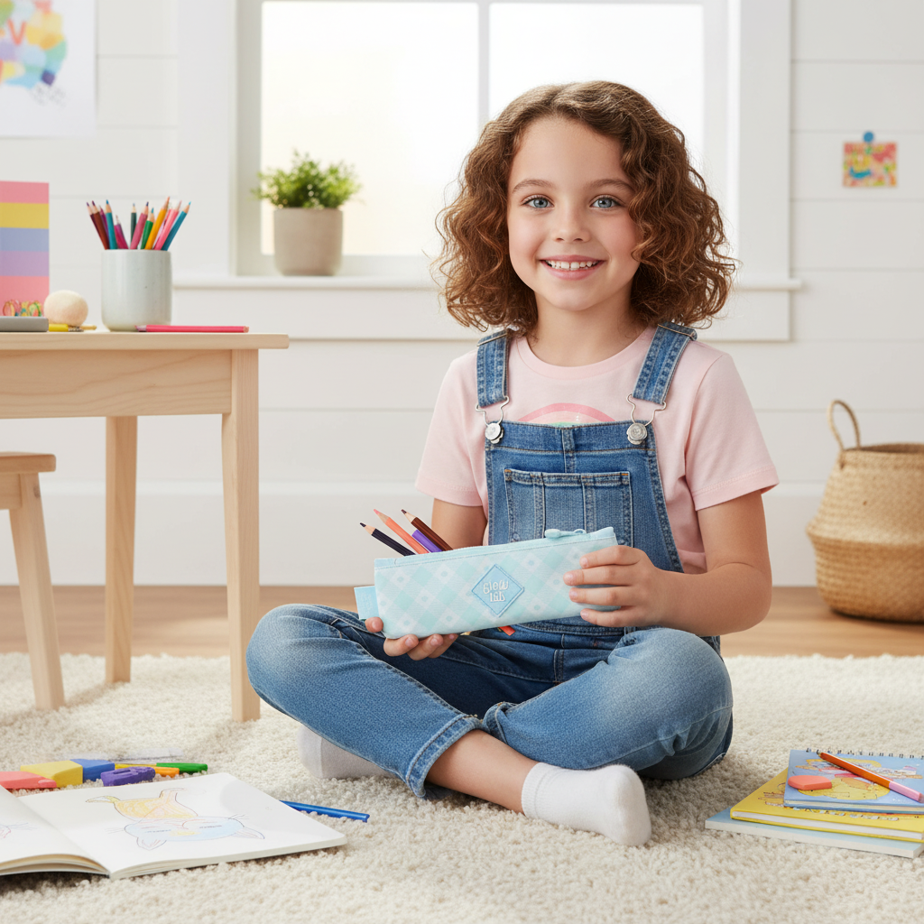 Bolsa de viaje Glowlab Kids Azul 20 x 6 x 1 cm Swan Estrecha