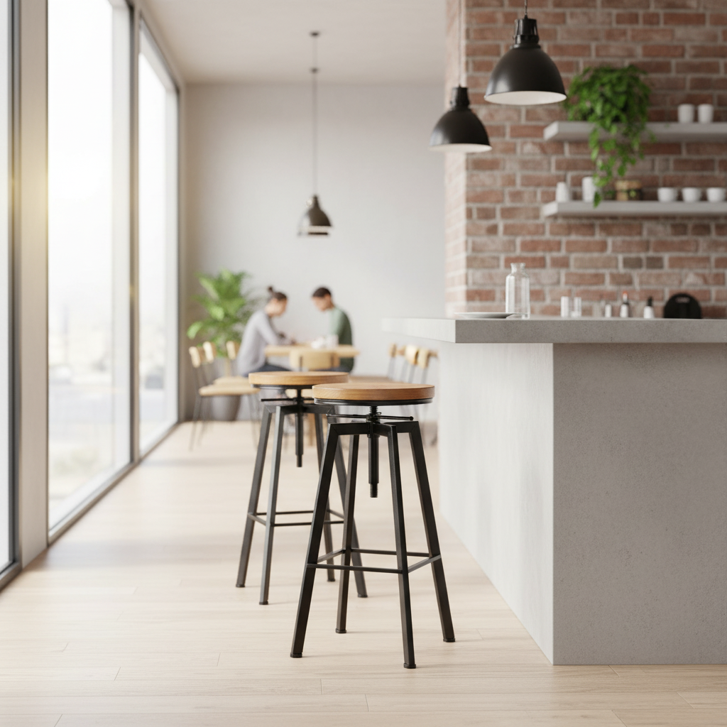 Taburetes de bar Levede Cocina industrial