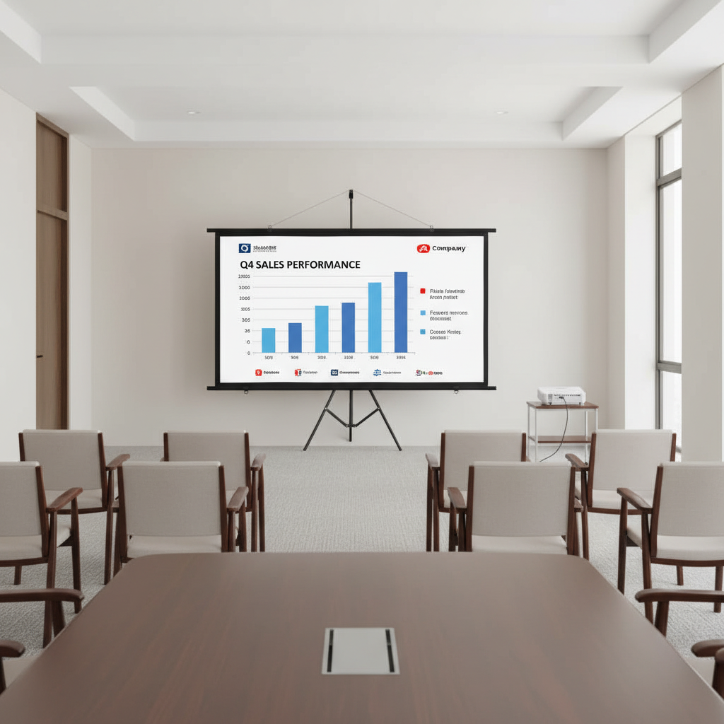 vidaXL projection screen Home Theater Screen Pull-down Projector Screen 4:3