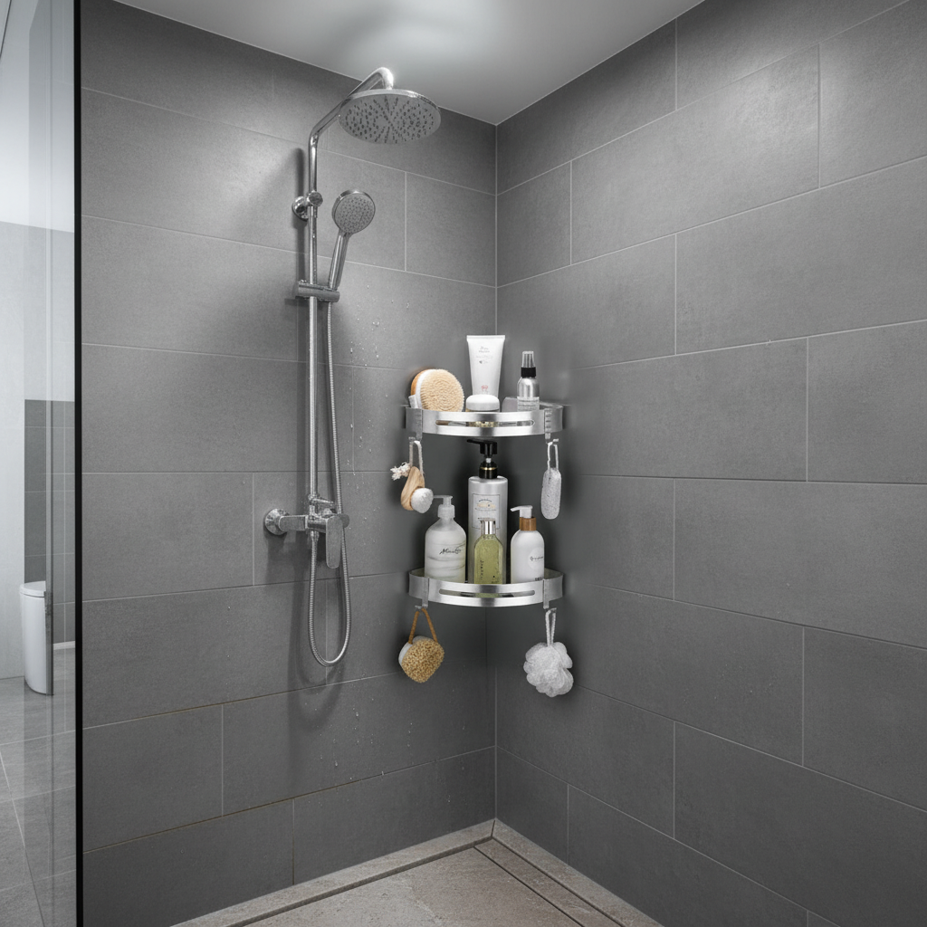 NNEOBA Bathroom Shelf Organizer Storage Rack