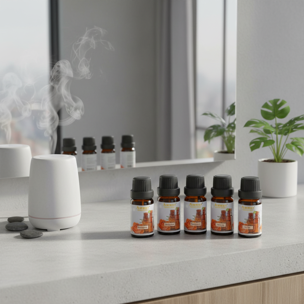 Set de regalo de aceites esenciales Ammuri Skincare - Colección de aromaterapia