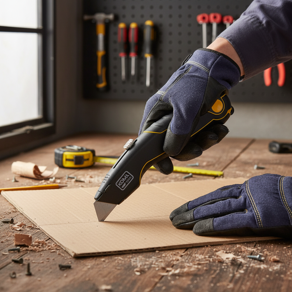 Cortador Koma Tools Retráctil Aluminio ABS