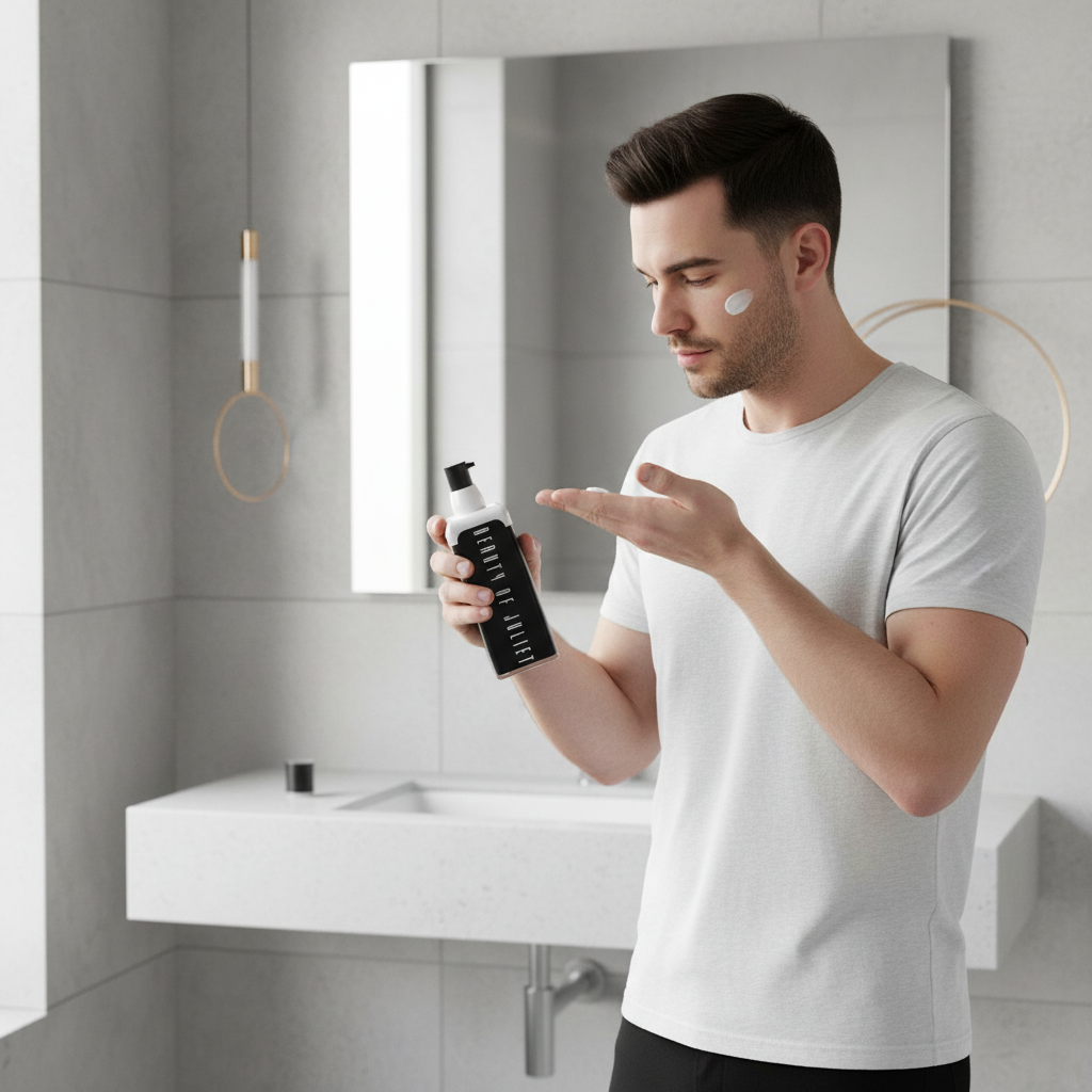 Suero antienvejecimiento de carbón vegetal para hombres