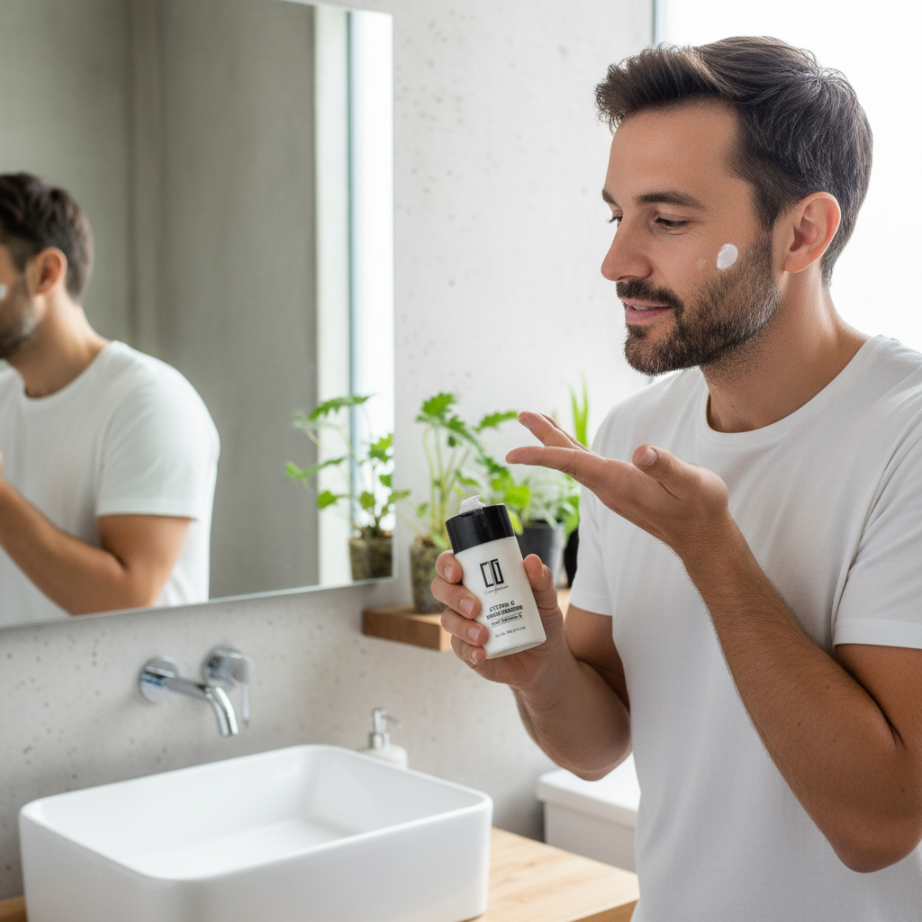 Hidratante con vitamina C para hombres