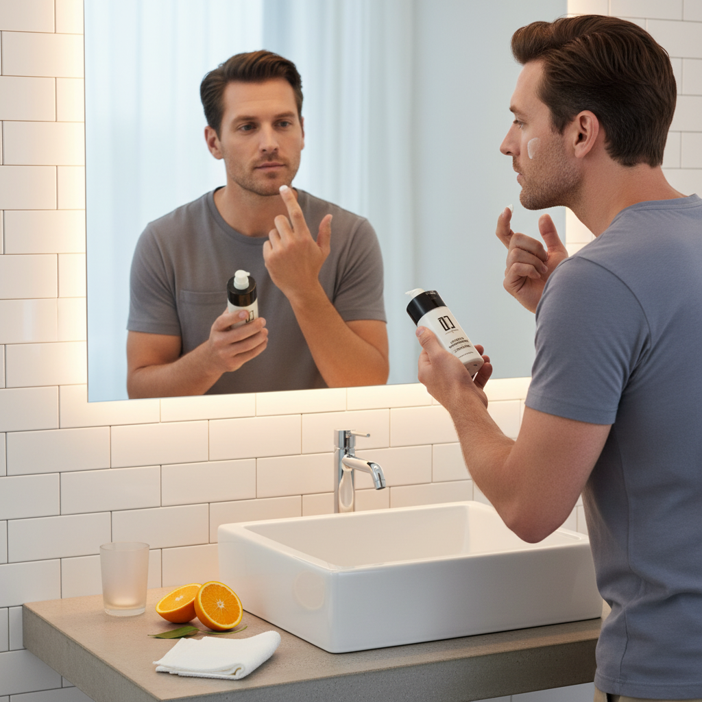 Hidratante con vitamina C para hombres