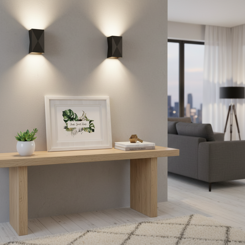 Impresión de decoración de pared con texto personalizado, acuarela, vegetación, hogar, dulce hogar, paisaje, corona, dormitorio, cocina, sala de estar