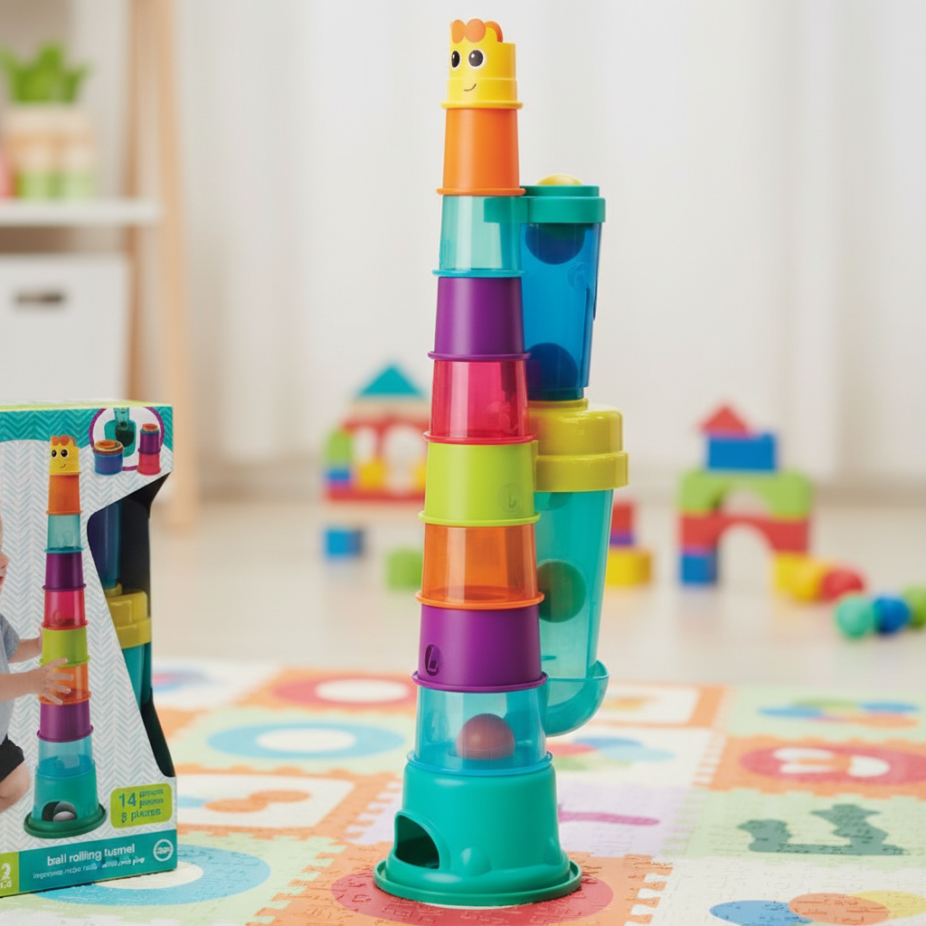 Juguete de construcción de torre de jirafa B-Kids 