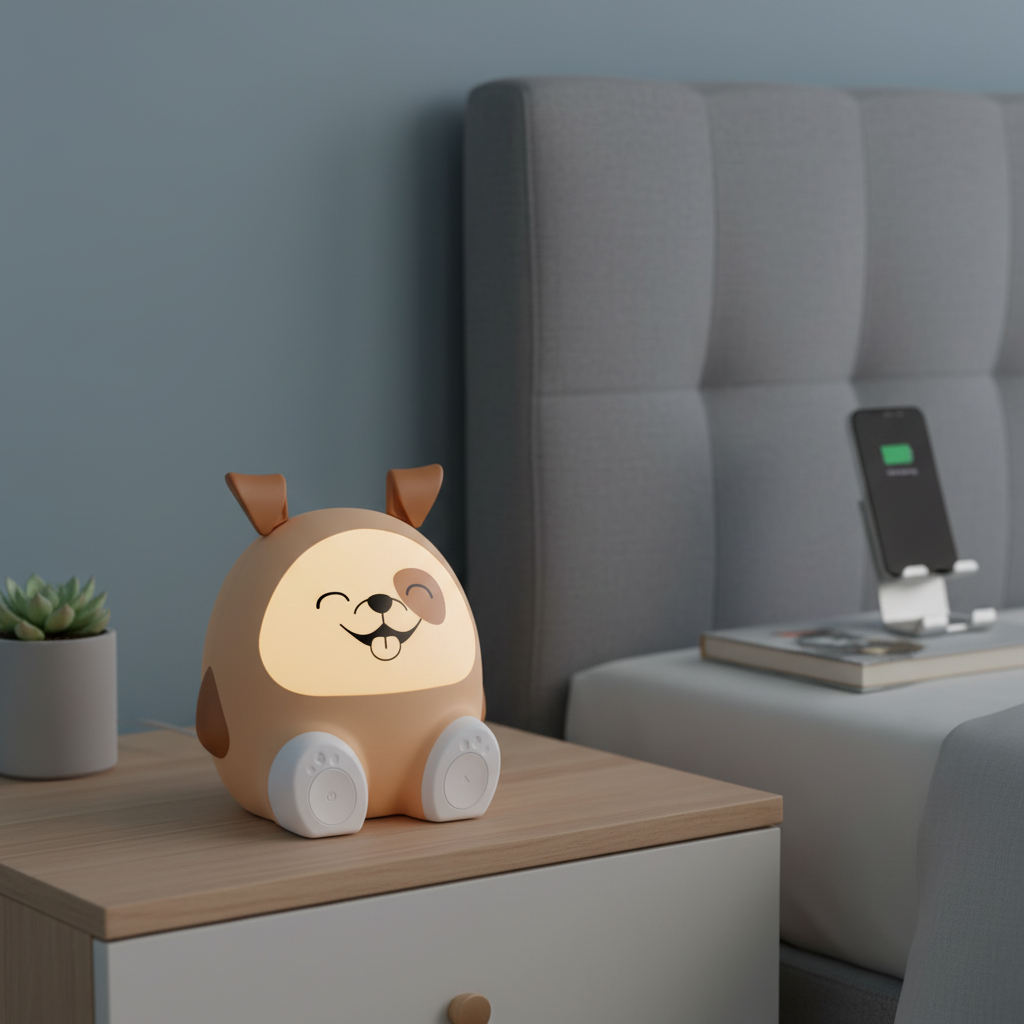 BigBen Kids MAX Illuminated Speaker and Night Light - Dog (BTKIDSDOG)