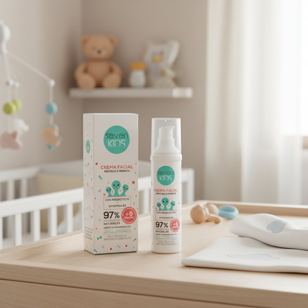 Crema facial SEVEN KIDS protege e hidrata 50 ml