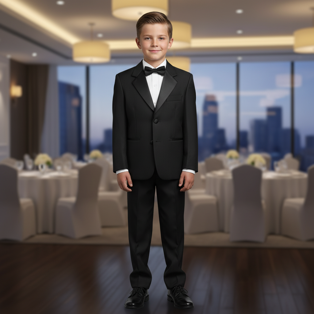 "Barcelona" Kids Tuxedo Jacket (Separates)