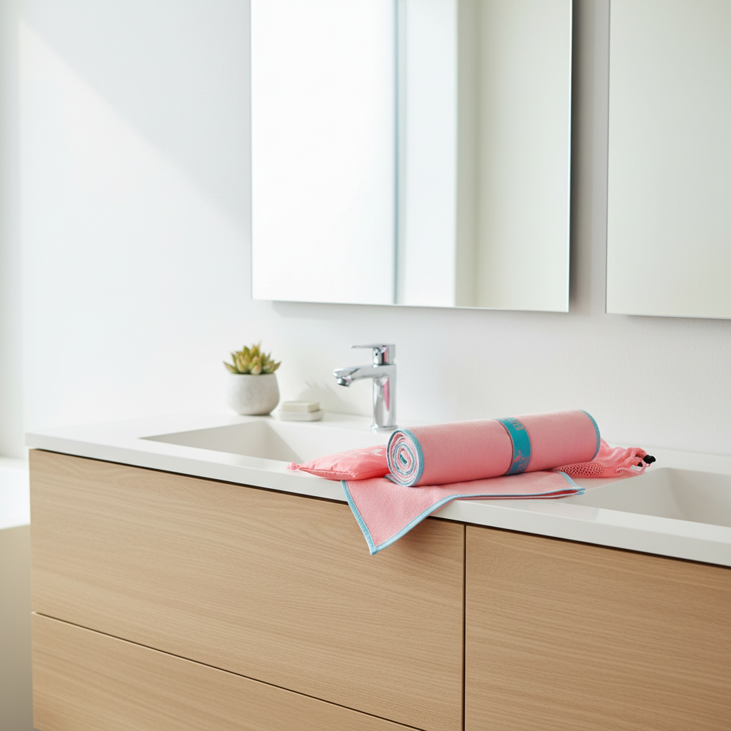 Toalla deportiva superabsorbente NNEDSZ rosa