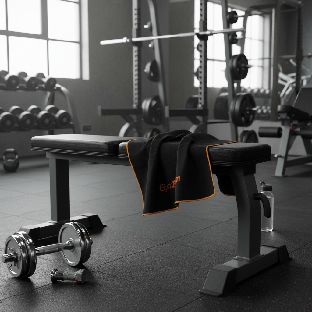 GymBeam sport, gyorsan száradó, black/orange (8586022218491)