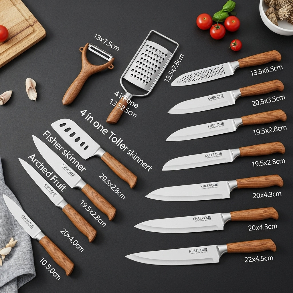Herramientas de cocina Cuchillos Mango de madera