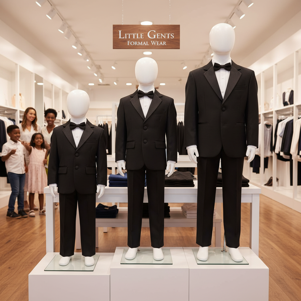 "Barcelona" Kids Tuxedo Jacket (Separates)