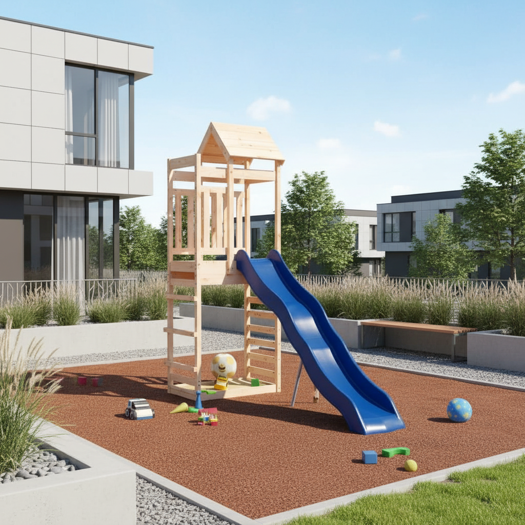 vidaXL Juego de exterior de madera maciza de pino