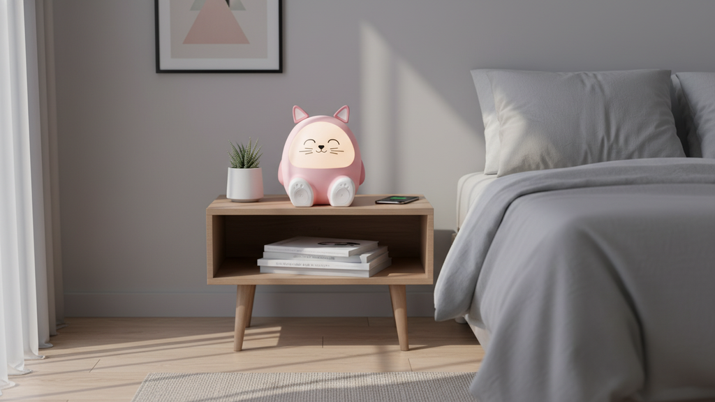 Bigben Kids MIA Light-Up Speaker and Night Light - Cat (BTKIDSCAT)