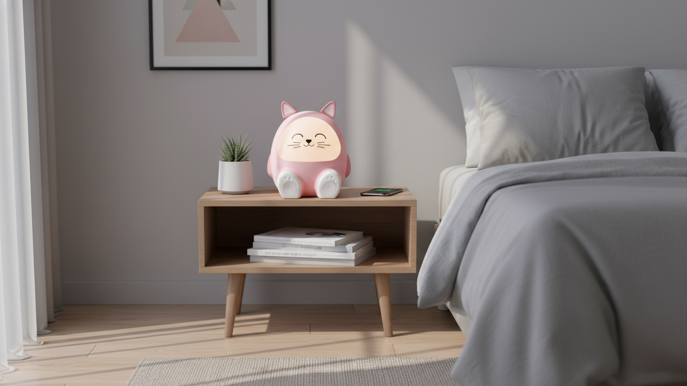 Bigben Kids MIA Light-Up Speaker and Night Light - Cat (BTKIDSCAT)