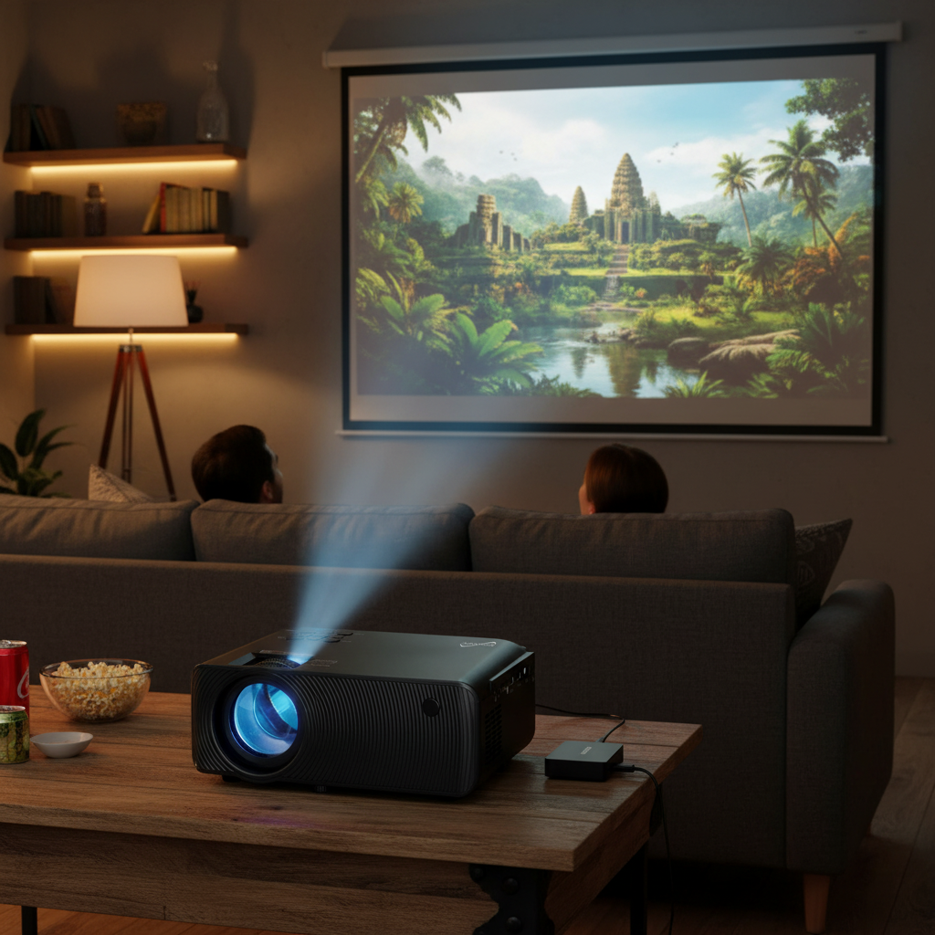 Supersonic Home Theater Projector with Bluetooth