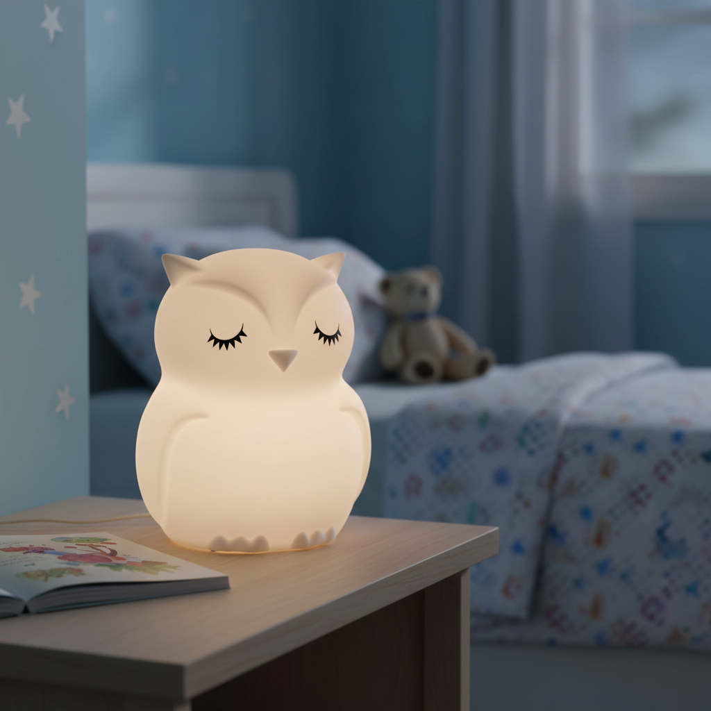 MesMed Silicone Lamp MM 014 Owl HuHu with Bluetooth Speaker (MM014)