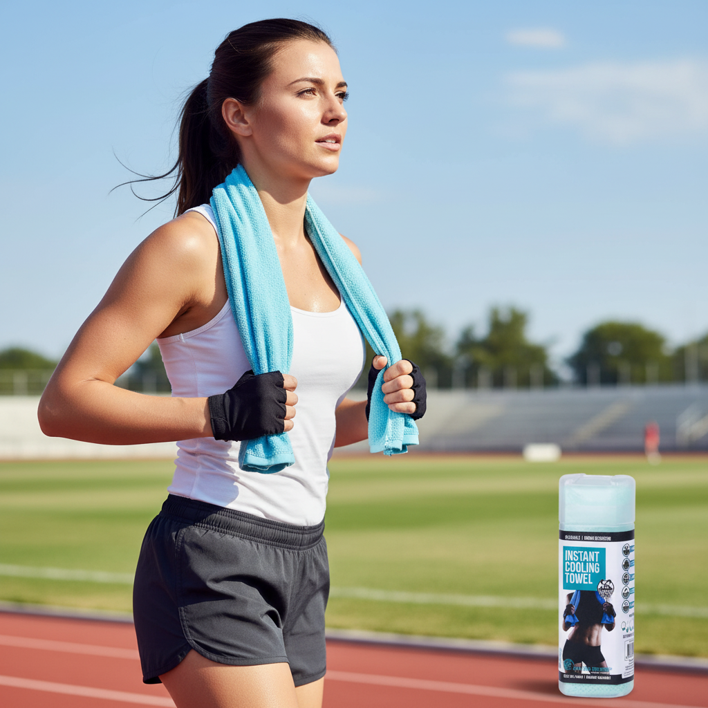 INSTANT COOLING TOWEL 3x UPF 50+ Ice Cold Sport Sweat Absorbing Leisure 66x43