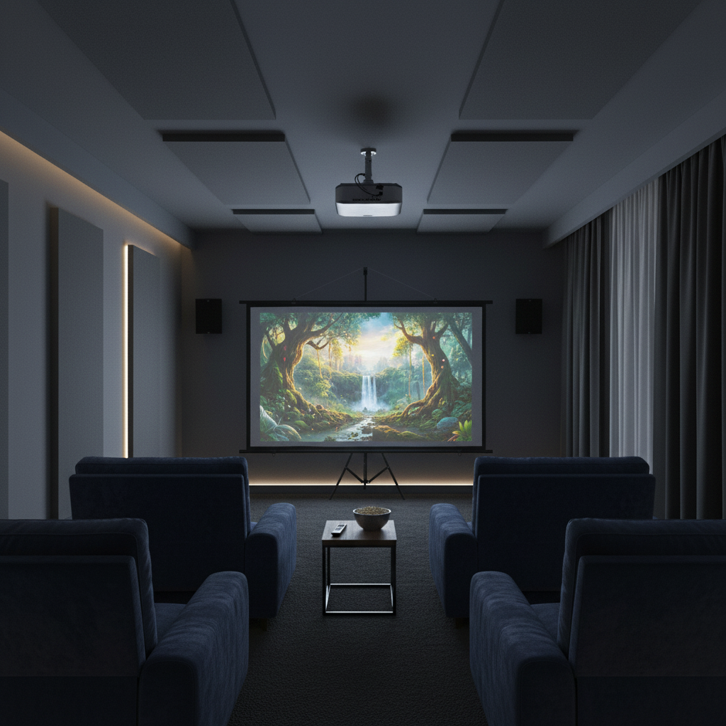 vidaXL projection screen Home Theater Screen Pull-down Projector Screen 4:3