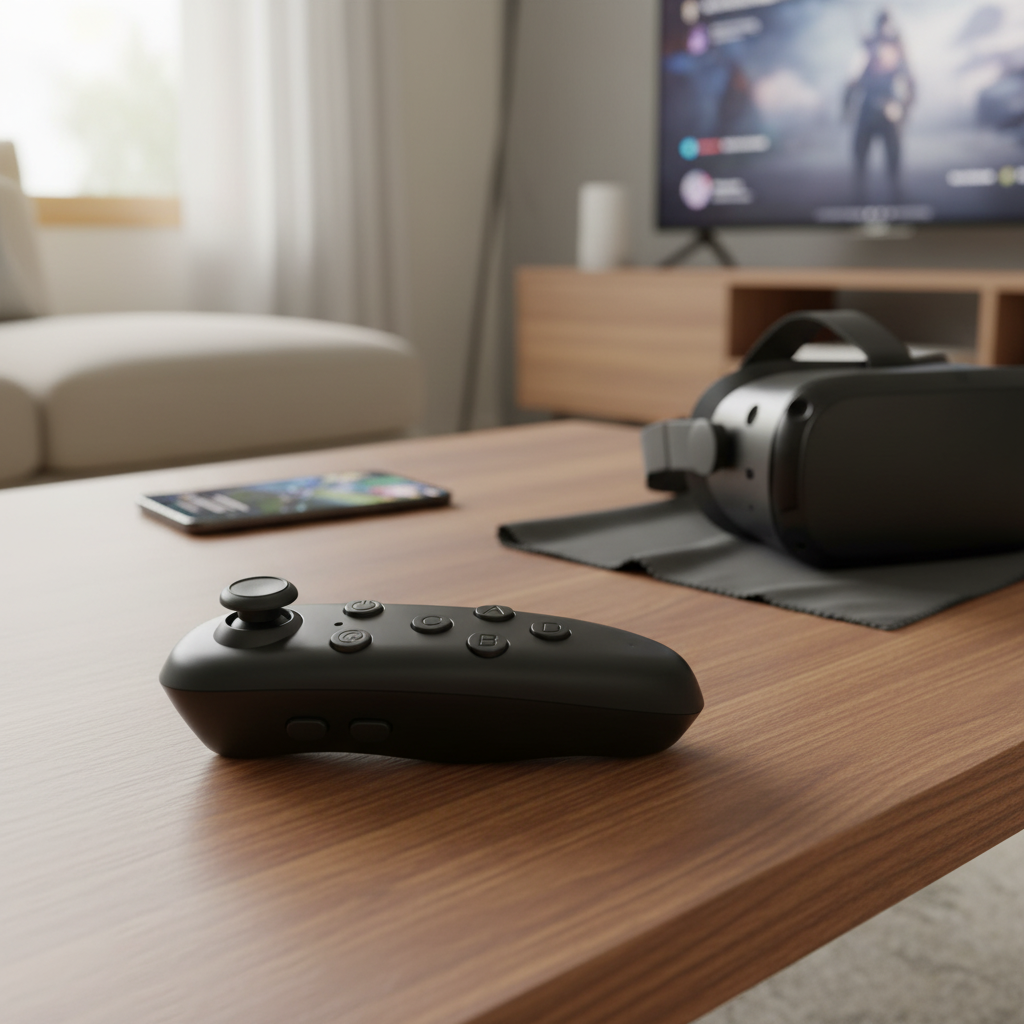 Remote Control for Bluetooth Devices and 3D Virtual Reality Headsets