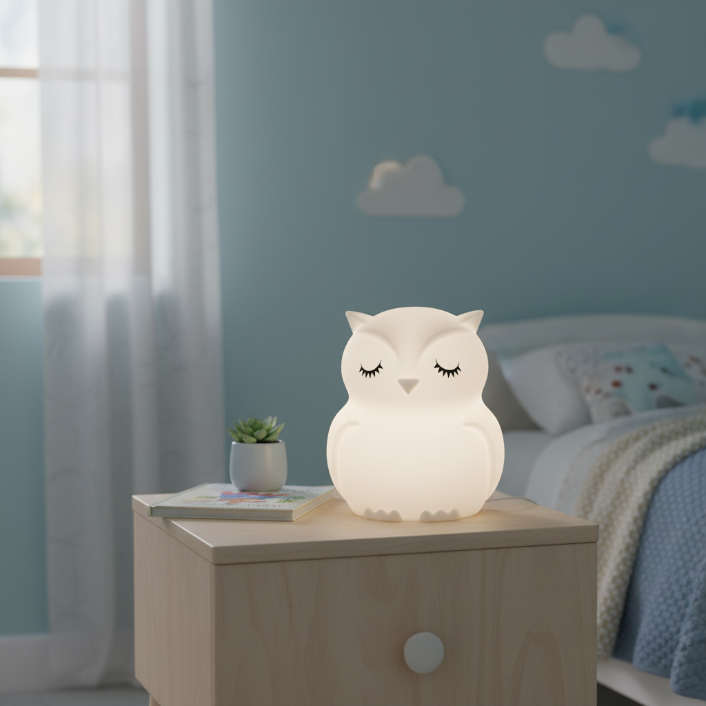 MesMed Silicone Lamp MM 014 Owl HuHu with Bluetooth Speaker (MM014)