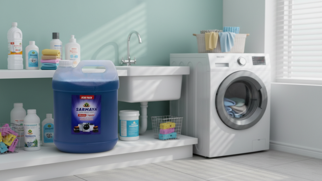 LIQUID DETERGENT 5 LTR & WHITE FLOOR CLEANER 1LTR