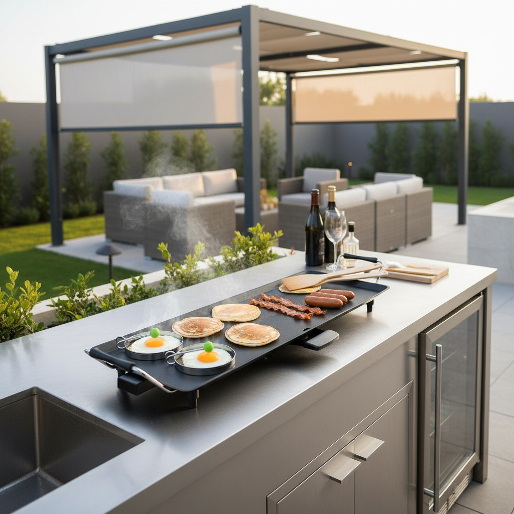 Parrilla eléctrica Teppanyaki de 35 pulgadas con temperatura ajustable