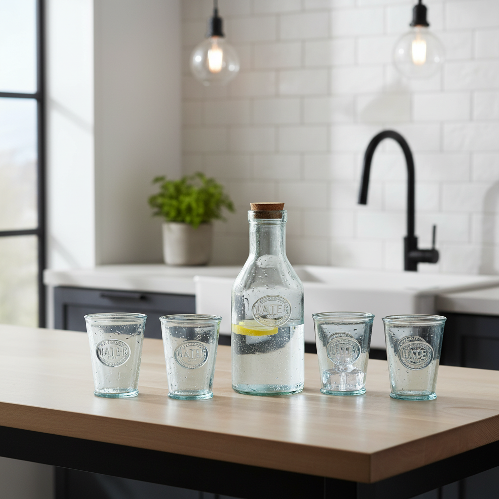 Juego de vasos Artículos de Cocina Cristal Transparente