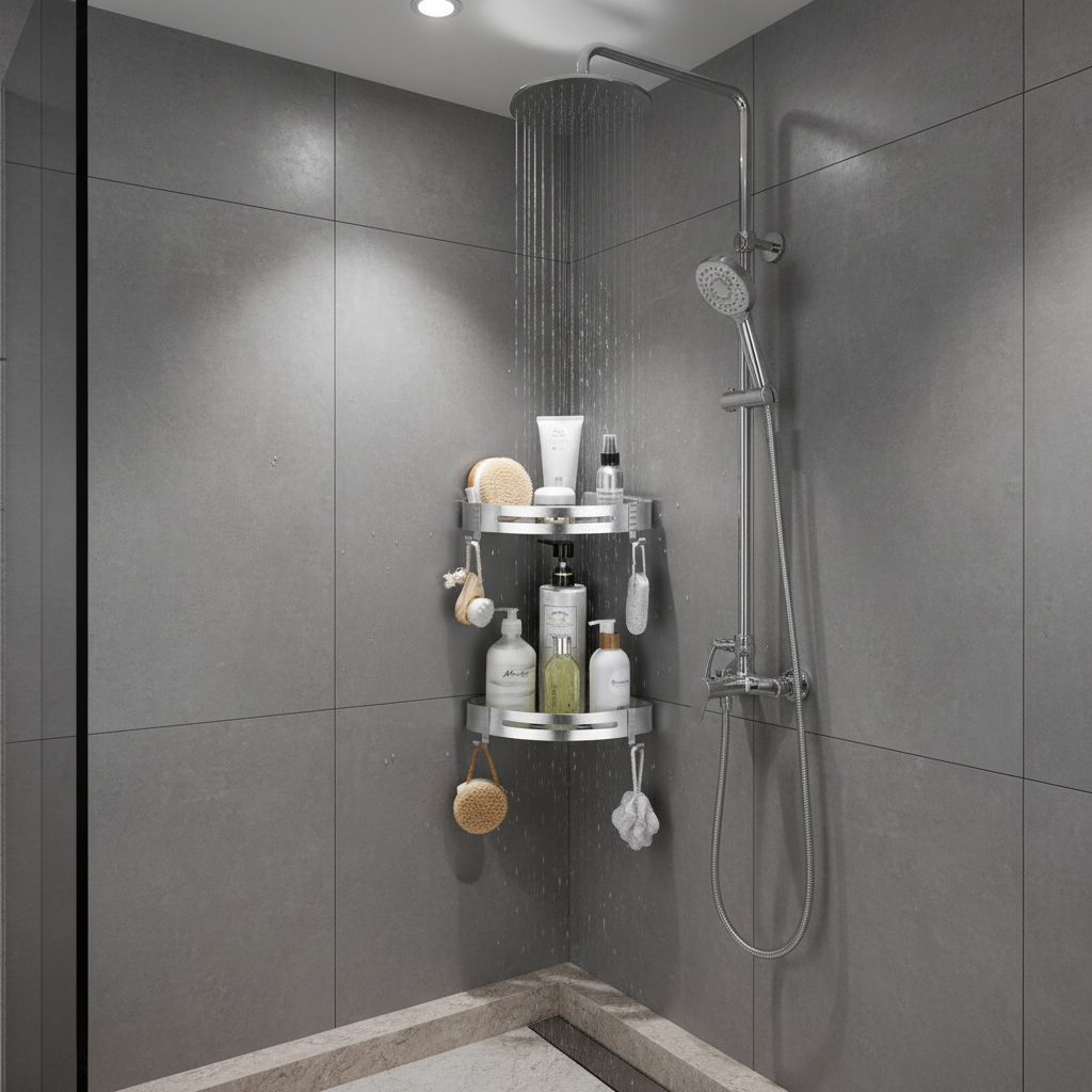 NNEOBA Bathroom Shelf Organizer Storage Rack