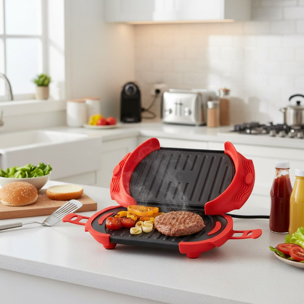 Prensa para paninis y sándwiches ajustable para microondas