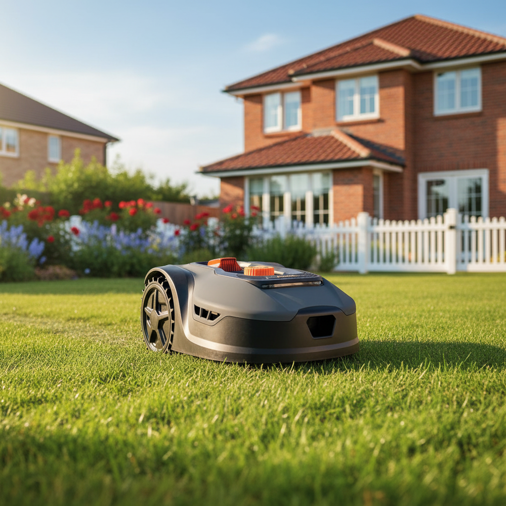 Riwall RRM 950 APP - WiFi and Bluetooth controlled battery-powered robotic lawn mower (3913006934)