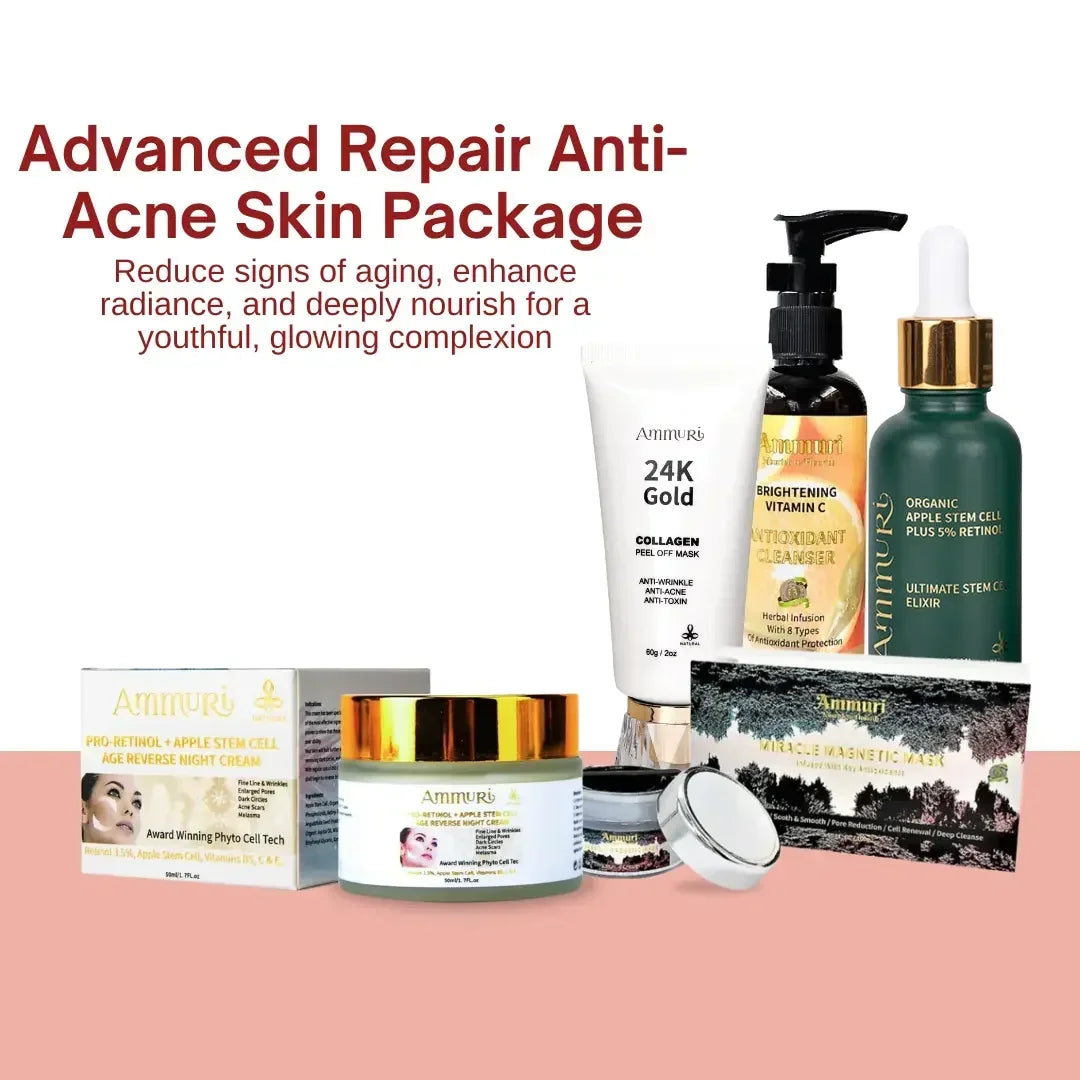 Paquete antiacné de reparación avanzada Ammuri Skincare