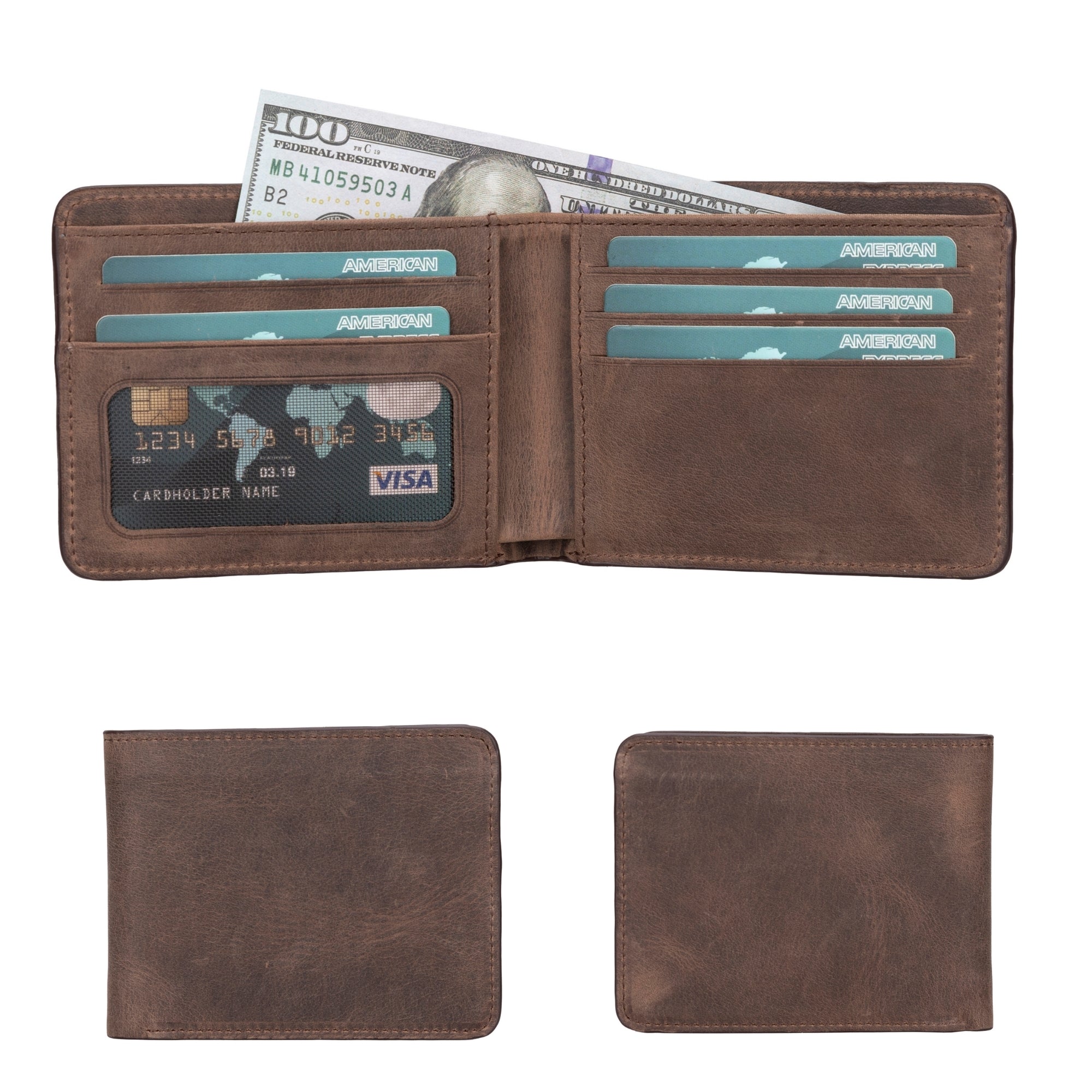 Arvada Handmade Bifold Leather Men Wallet