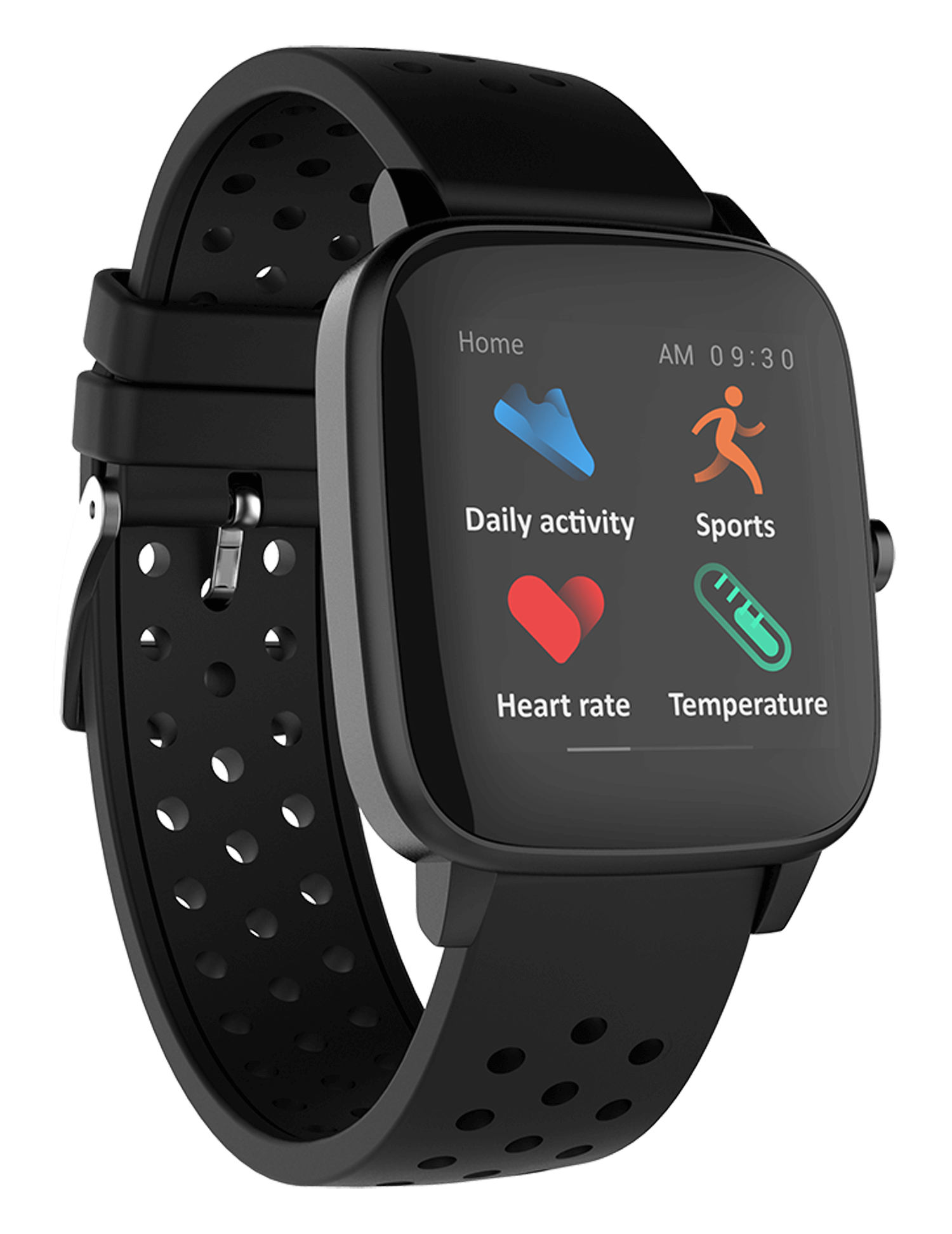 Supersonic Smartwatch with Dynamic Heart Rate, Temperature, Blood Oxygen, and Blood Pressure Monitor