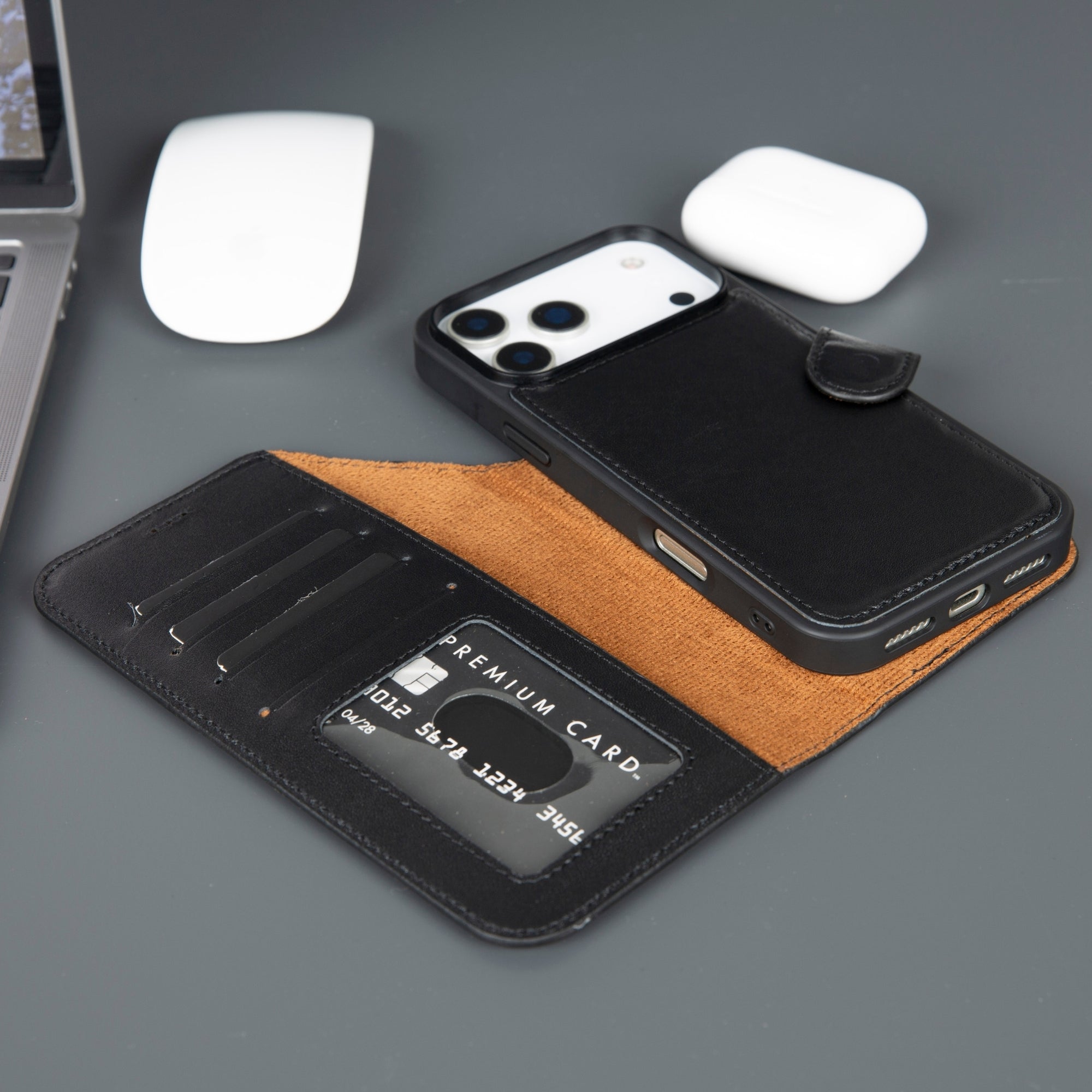 Funda de cuero Casper para iPhone 17 Pro Max (compatible con MagSafe)