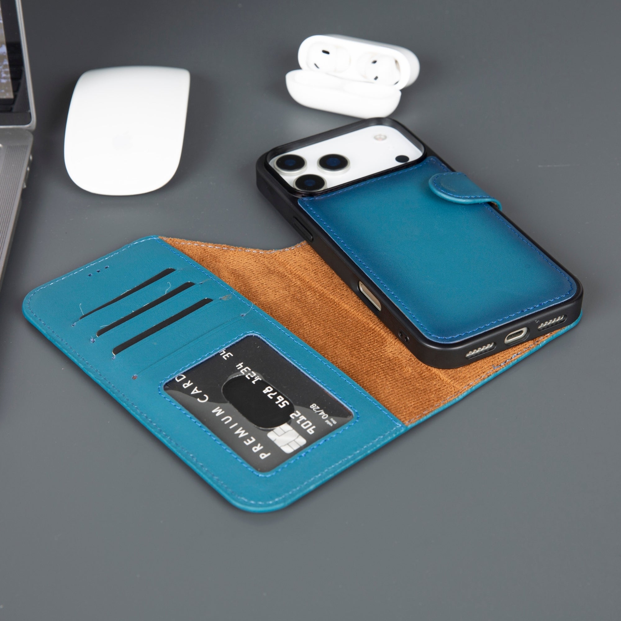 Funda de cuero Casper para iPhone 17 Pro Max (compatible con MagSafe)