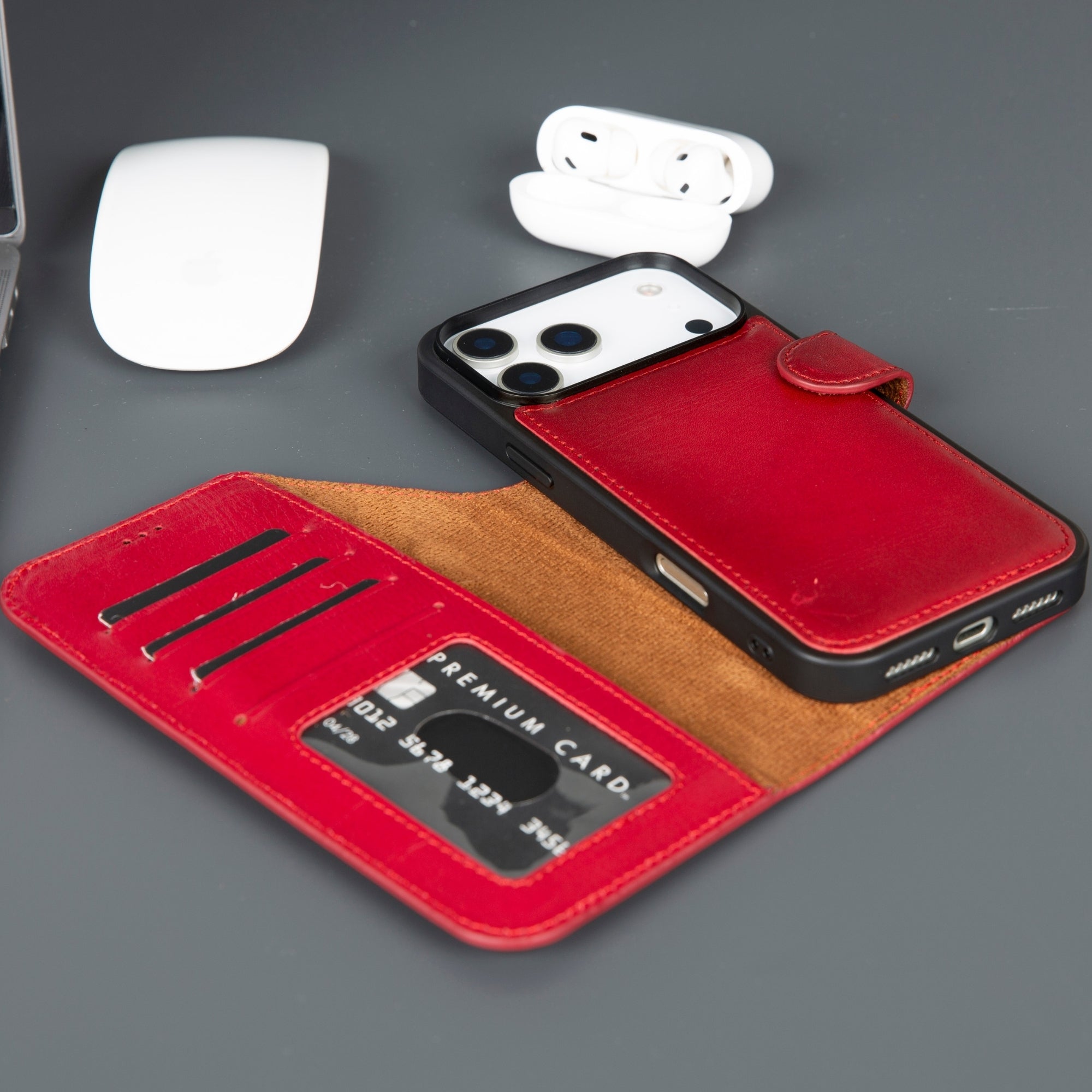 Funda de cuero Casper para iPhone 17 Pro Max (compatible con MagSafe)