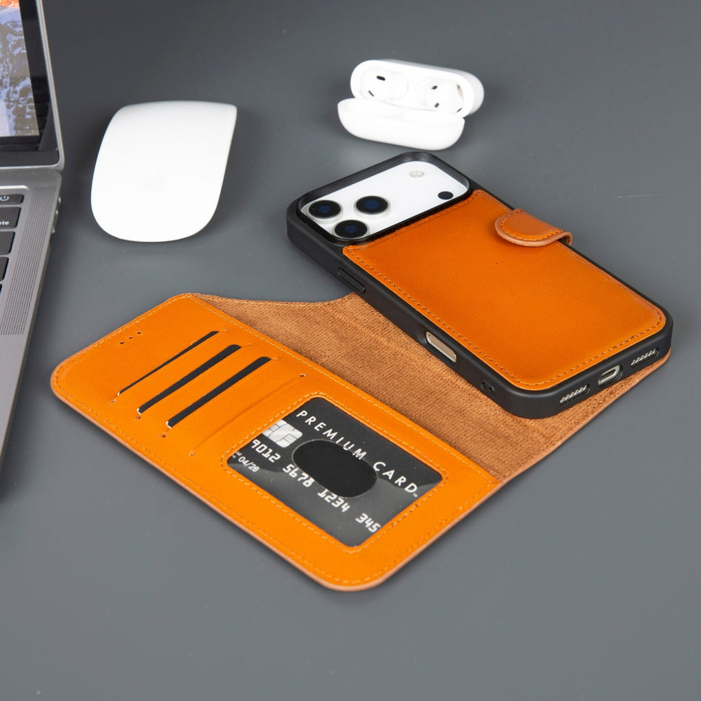 Funda de cuero Casper para iPhone 17 Pro Max (compatible con MagSafe)