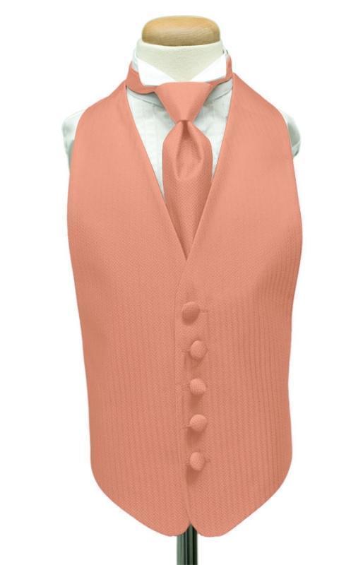 Herringbone Kids Tuxedo Vest