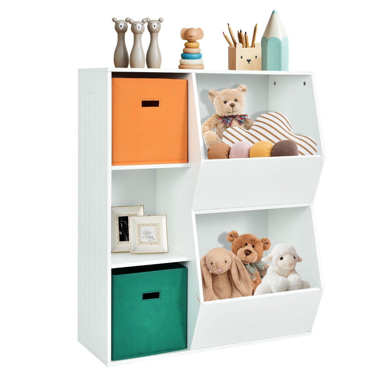 NNECW Kids Toy Storage with 2 Baskets for Kids Room