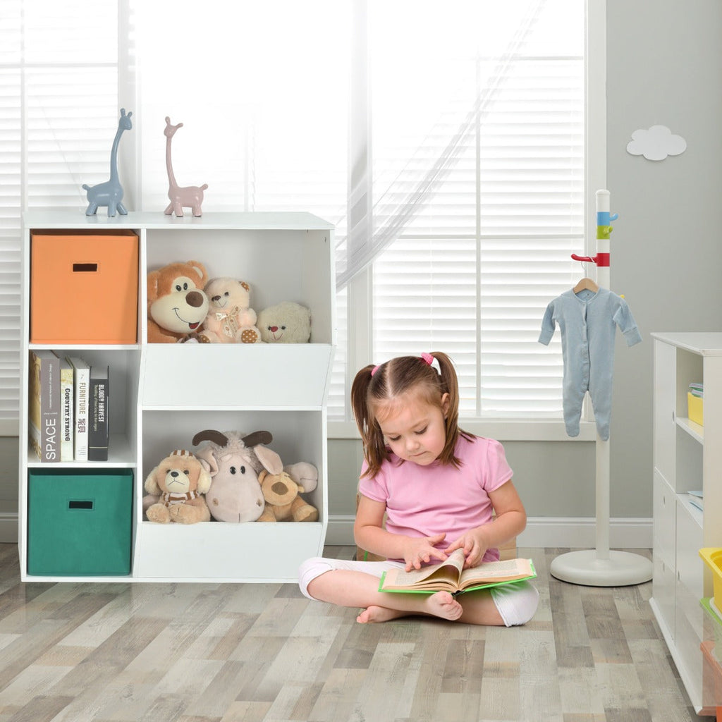 NNECW Kids Toy Storage with 2 Baskets for Kids Room