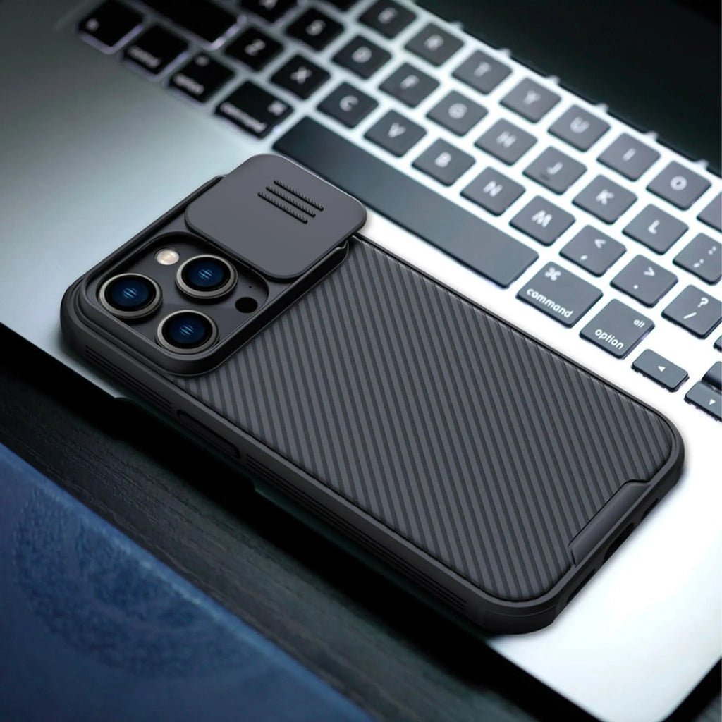 Funda de silicona deslizante con protección para cámara Anacotte para iPhone 14 