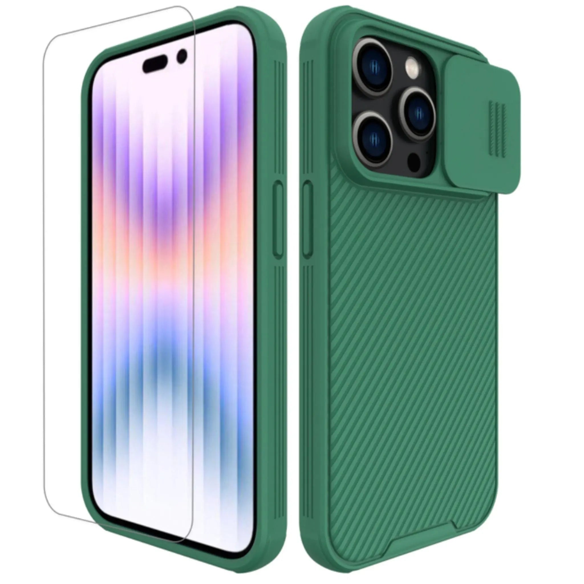 Funda de silicona deslizante con protección para cámara Anacotte para iPhone 14 