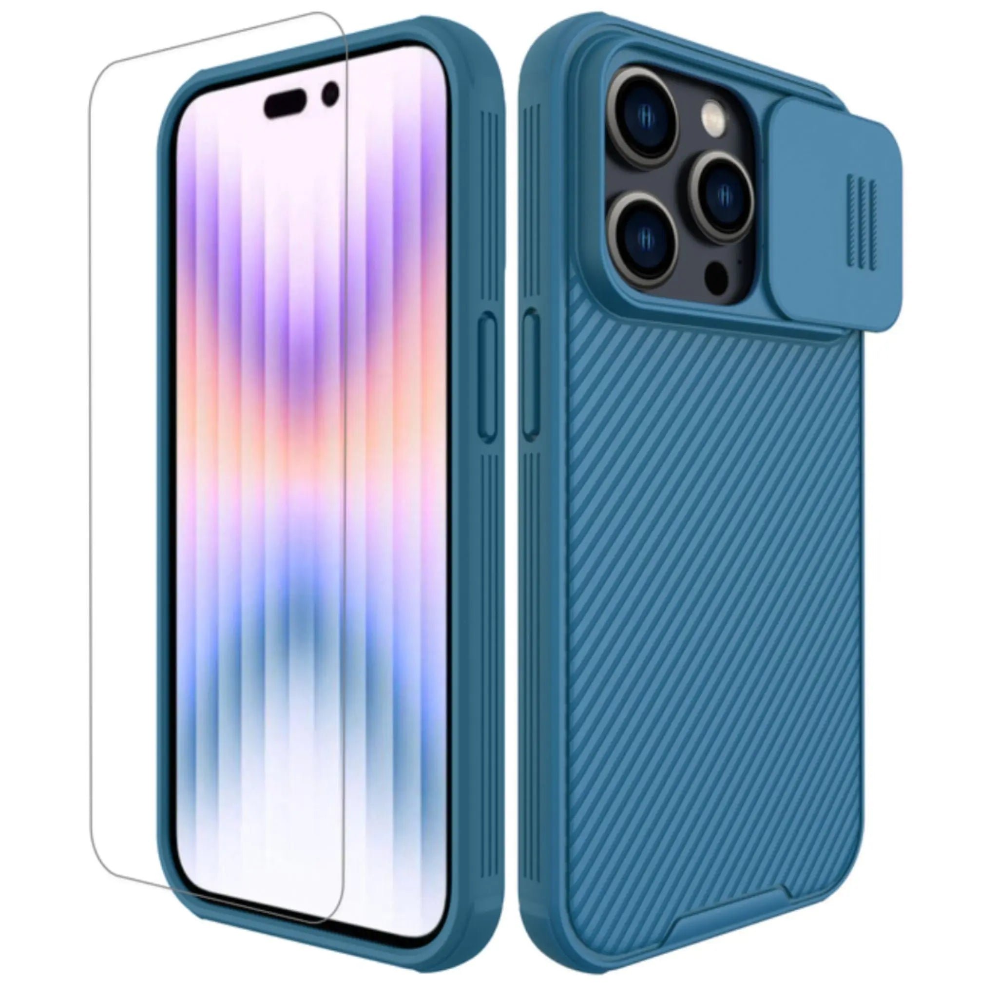 Funda de silicona deslizante con protección para cámara Anacotte para iPhone 14 