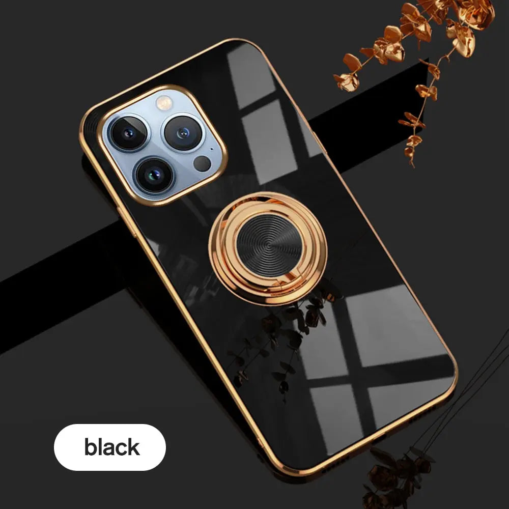 Funda con soporte de anillo magnético Ringora Anacotte para iPhone 14