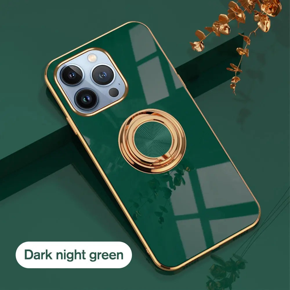 Funda con soporte de anillo magnético Ringora Anacotte para iPhone 14