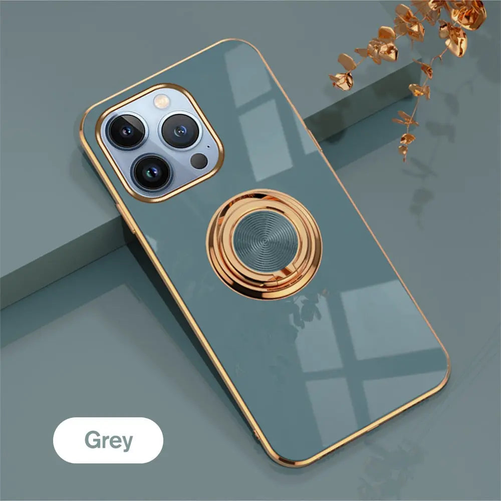 Funda con soporte de anillo magnético Ringora Anacotte para iPhone 14